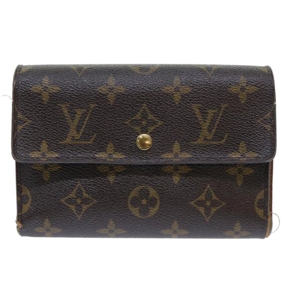 LOUIS VUITTON Monogram Porte Tresor Etui Papie Wallet - Picture 1 of 16